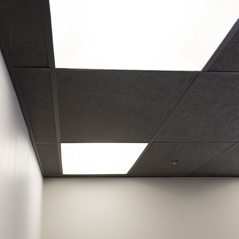 Black Acoustic Ceiling Tile Sound