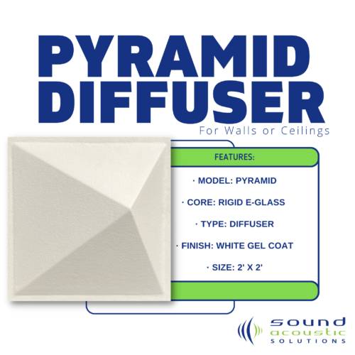 Pyramid Sound Diffuser